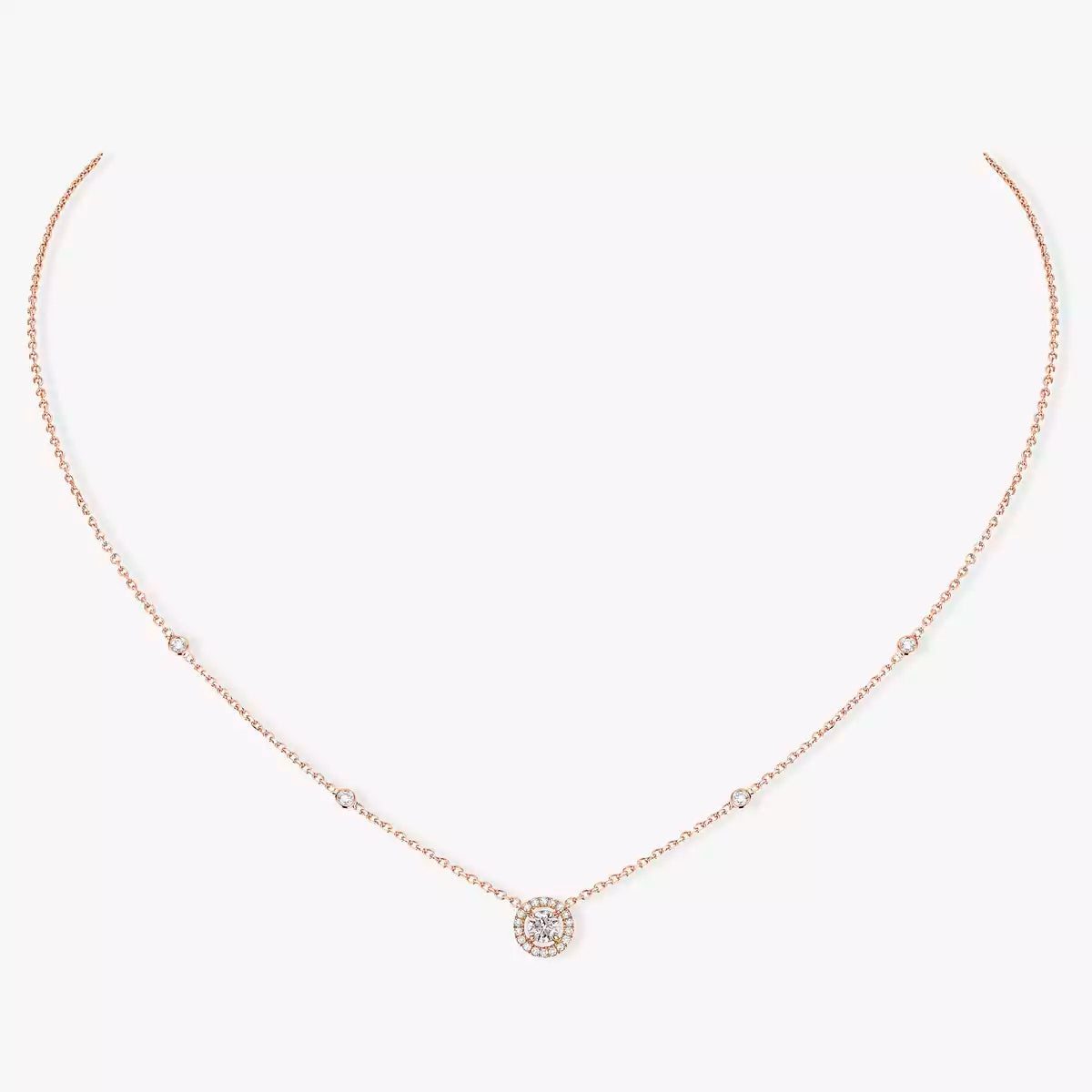 [Okajuri Jewelry]Diamond Necklace 0,20ct Brilliant Shape Joy