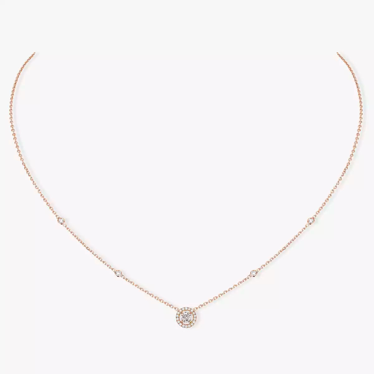 [Okajuri Jewelry]Diamond Necklace 0,20ct Brilliant Shape Joy