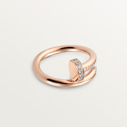 [Okajuri Jewelry] JUSTE RING 2.6MM HALF DIAMOND