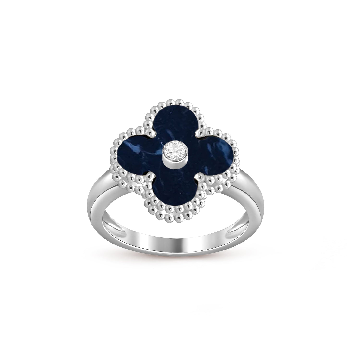 [Okajuri Jewelry] CLOVER SILVER DIOMND RING COLLECTION