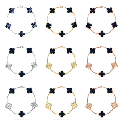 [Okajuri Jewelry] CLOVER 5 MOTIF PIETERSITE BRACELET COLLECTION