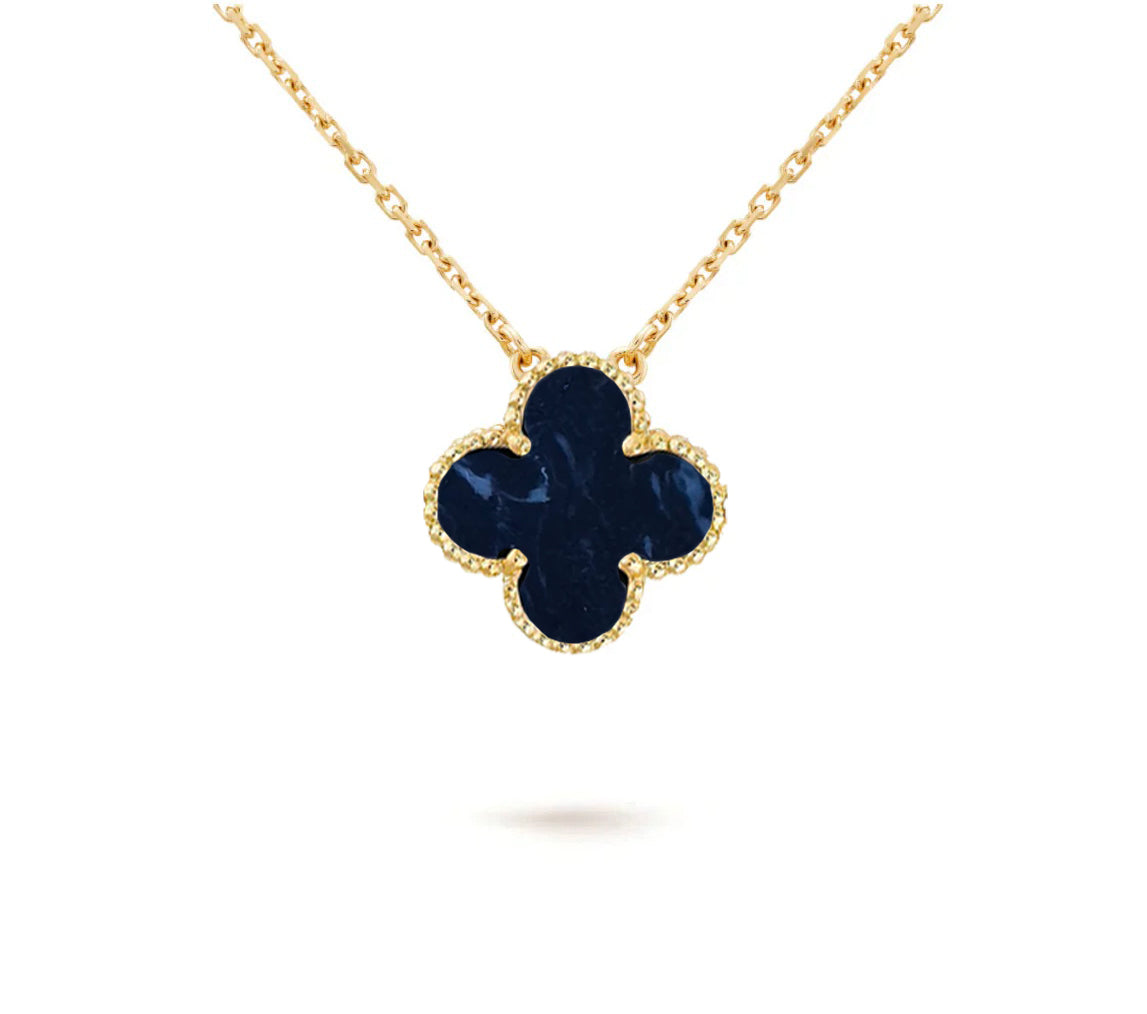 [Okajuri Jewelry] CLOVER 15MM SINGLE FLOWER NECKLACE COLLECTION