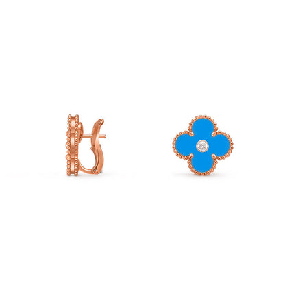 [Okajuri Jewelry] CLOVER 15MM MOP DIAMOND EARRINGS COLLECTION