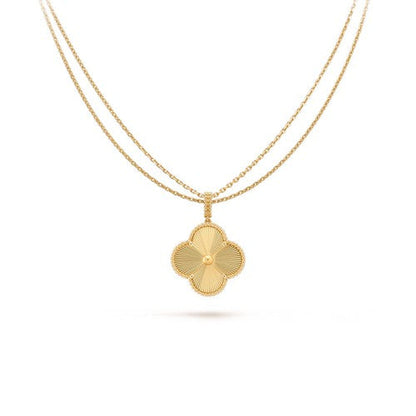 [Okajuri Jewelry]CLOVER 25MM PEDANT NECKLACE GOLD