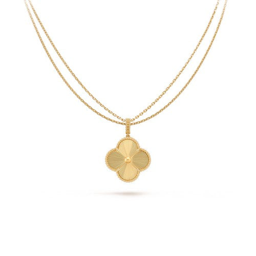 [Okajuri Jewelry]CLOVER 25MM PEDANT NECKLACE GOLD