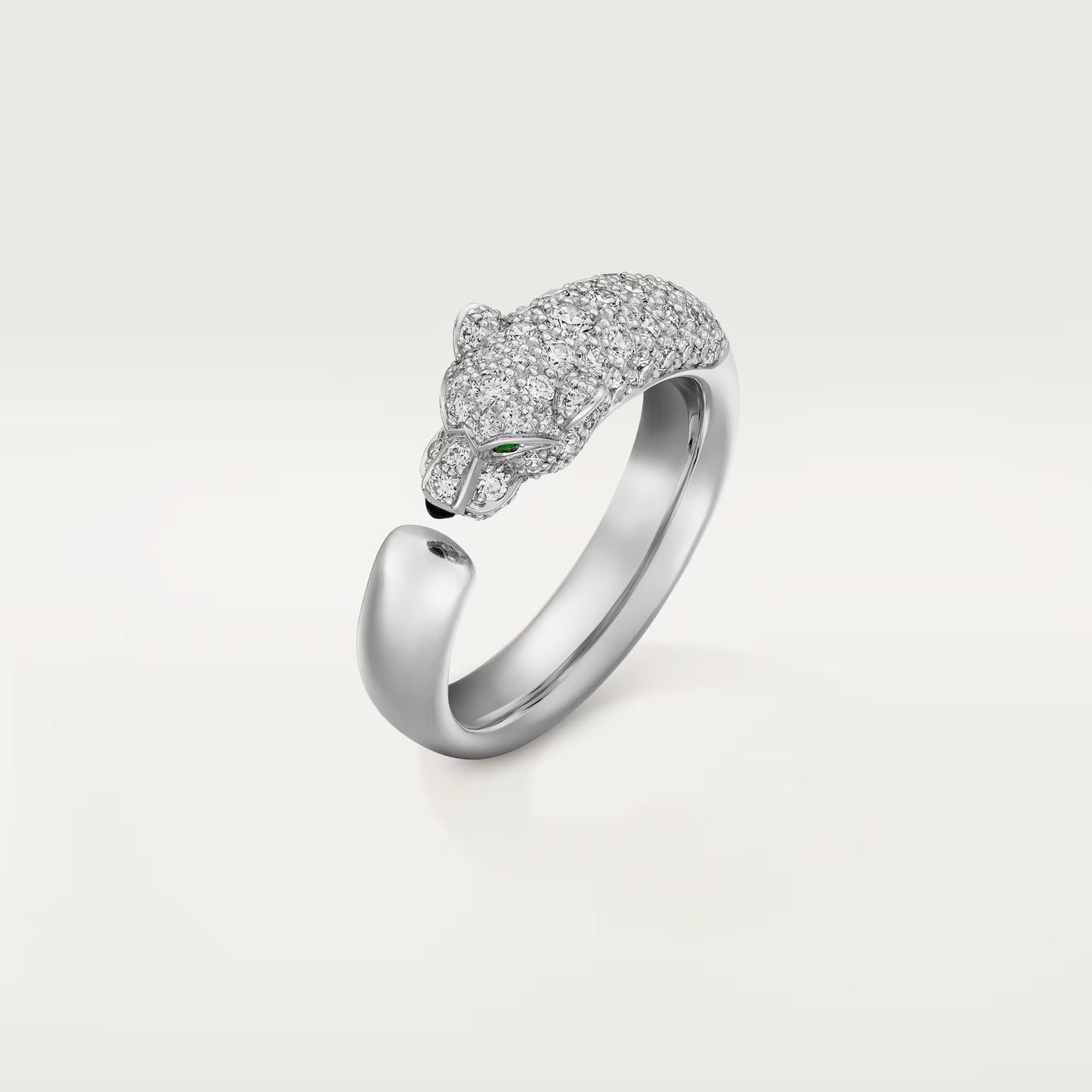 [Okajuri Jewelry] PANTHERE HALF DIAMOND SMALL RING