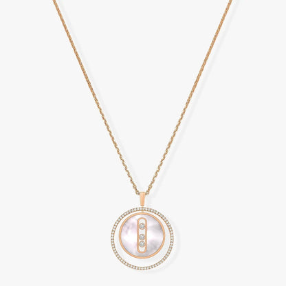 [Okajuri Jewelry]LUCKY MOVE MM NACRE BLANCHE DIAMOND NECKLACE