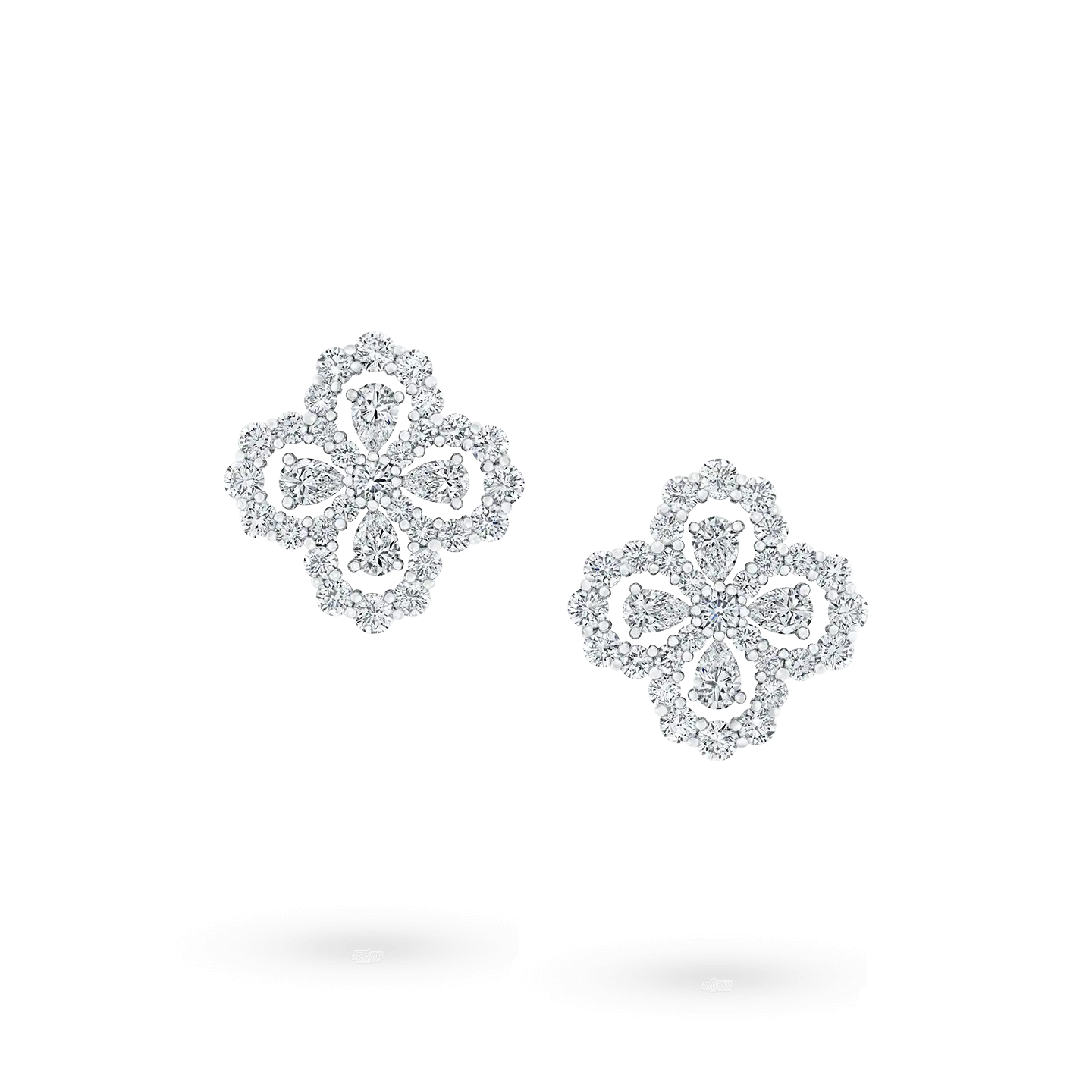[Okajuri Jewelry] LOOP EARRINGS FULL MOTIF DIAMOND 16MM