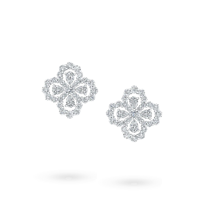 [Okajuri Jewelry] LOOP EARRINGS FULL MOTIF DIAMOND 16MM