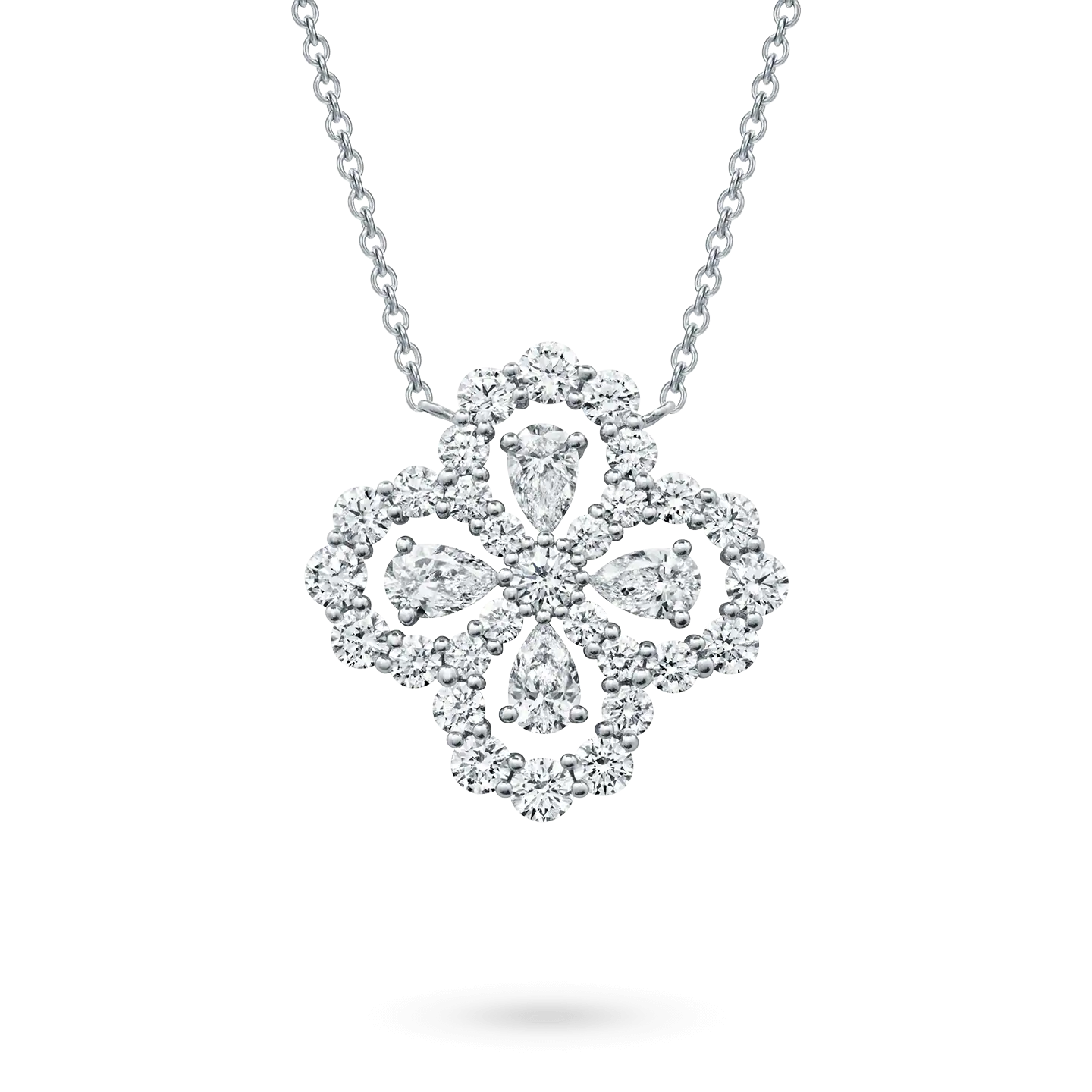 [Okajuri Jewelry] LOOP NECKLACE FULL MOTIF DIAMOND 16MM MULTIPLE COLORS