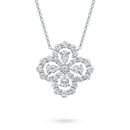 [Okajuri Jewelry] LOOP NECKLACE FULL MOTIF DIAMOND 16MM MULTIPLE COLORS