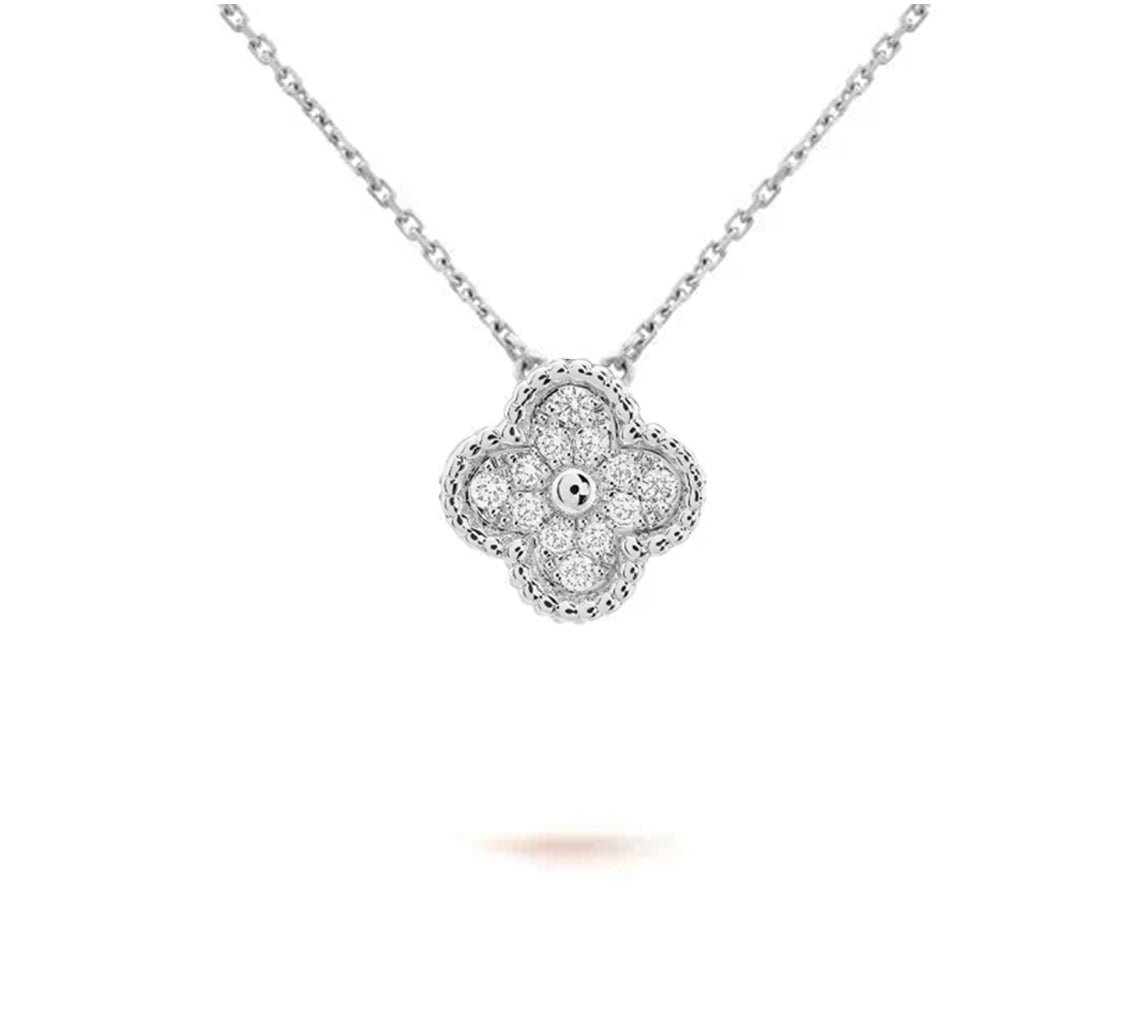 [Okajuri Jewelry] CLOVER 15MM NECKLACE SILVER COLLECTION