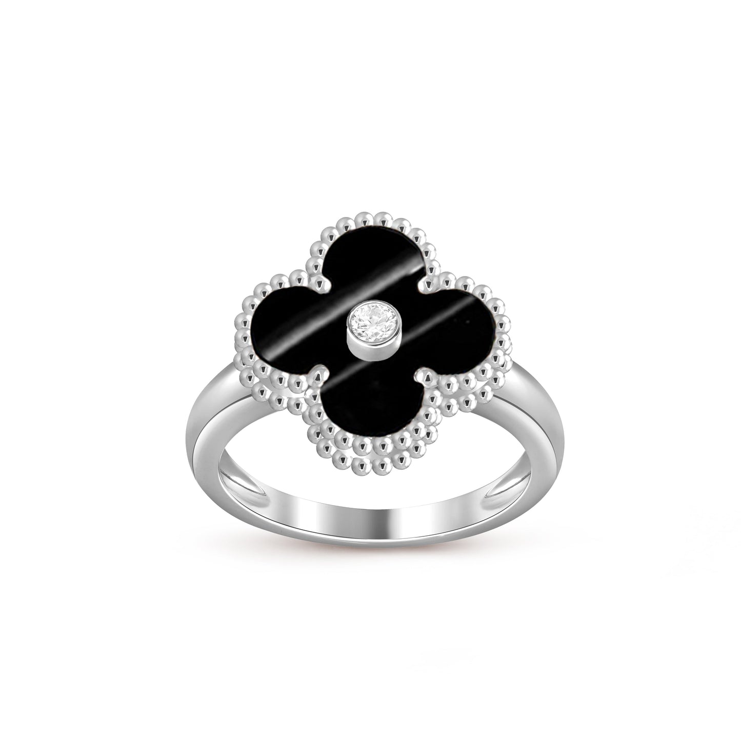 [Okajuri Jewelry] CLOVER SILVER DIOMND RING COLLECTION