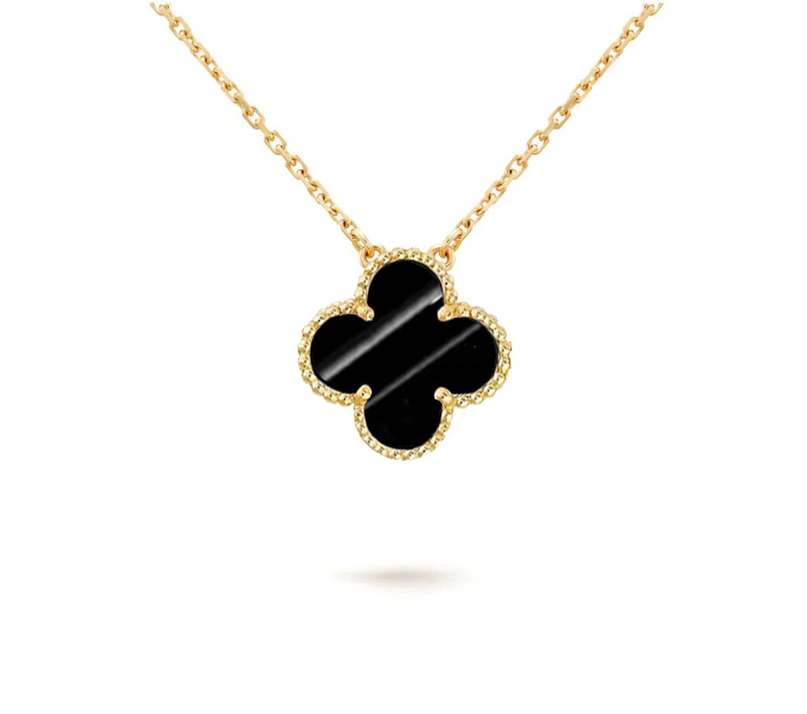 [Okajuri Jewelry] CLOVER 15MM SINGLE FLOWER NECKLACE COLLECTION