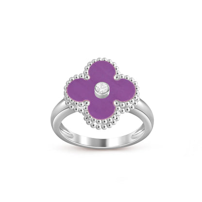 [Okajuri Jewelry] CLOVER SILVER DIOMND RING COLLECTION
