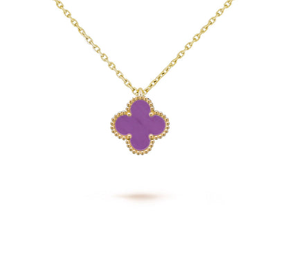 [Okajuri Jewelry] CLOVER MINI 9.5MM CARNELIANS NECKLACE COLLECTION