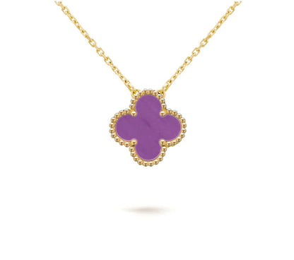 [Okajuri Jewelry] CLOVER 15MM SINGLE FLOWER NECKLACE COLLECTION