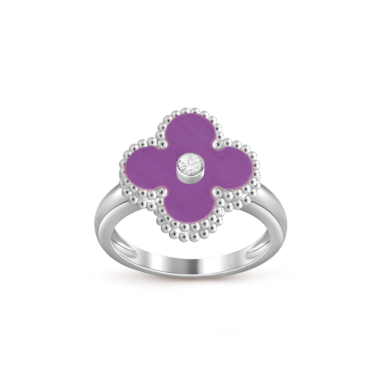 [Okajuri Jewelry] CLOVER SILVER DIOMND RING COLLECTION