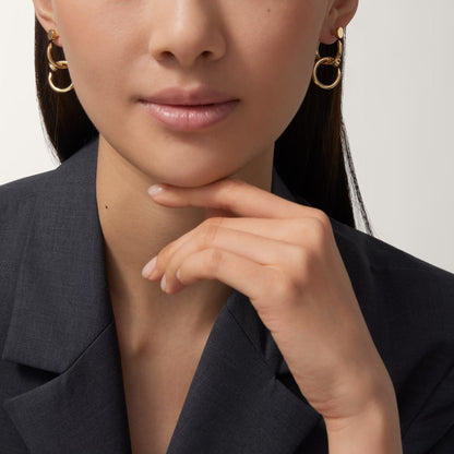 [Okajuri Jewelry] JUSTE NO DIAMOND DOUBLE EARRINGS