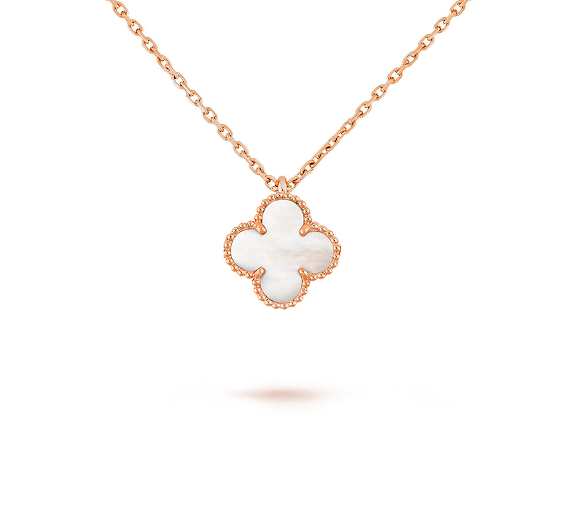 [Okajuri Jewelry] CLOVER MINI 9.5MM CARNELIANS NECKLACE COLLECTION