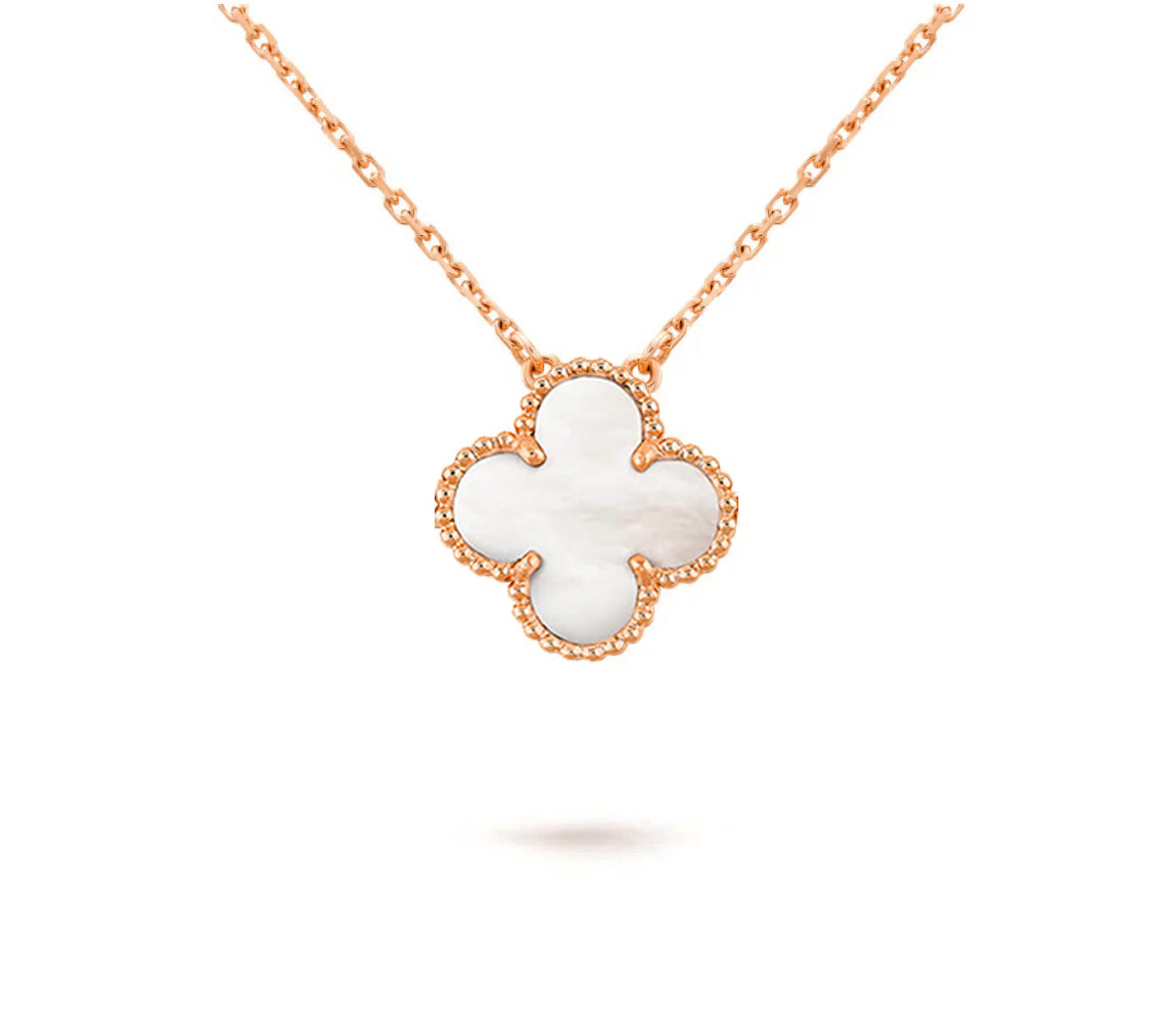 [Okajuri Jewelry] CLOVER 15MM SINGLE FLOWER NECKLACE COLLECTION