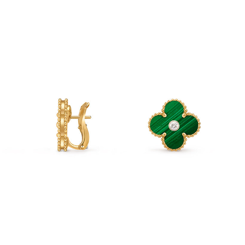 [Okajuri Jewelry] CLOVER 15MM MOP DIAMOND EARRINGS COLLECTION