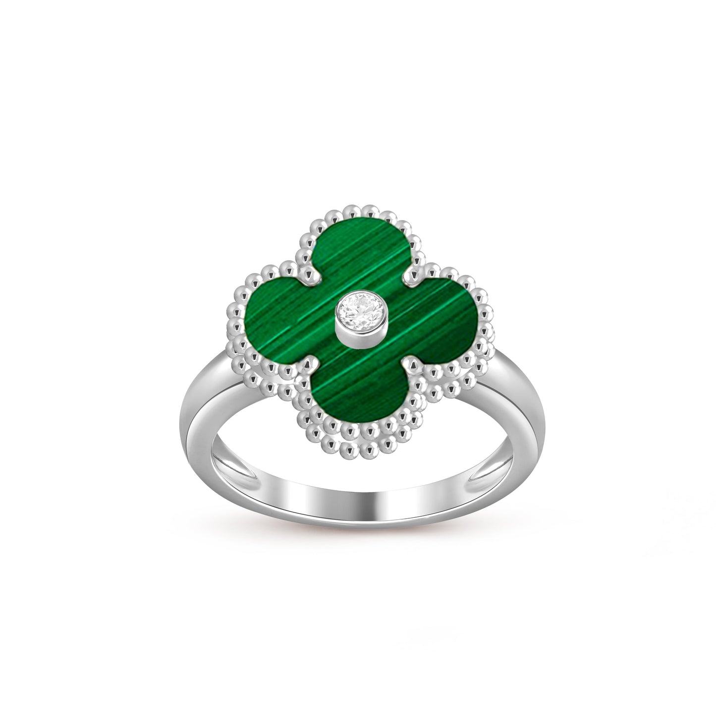 [Okajuri Jewelry] CLOVER SILVER DIOMND RING COLLECTION