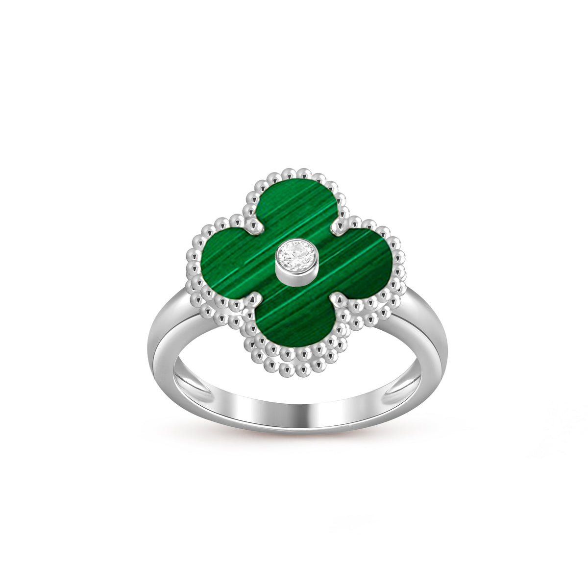 [Okajuri Jewelry] CLOVER SILVER DIOMND RING COLLECTION