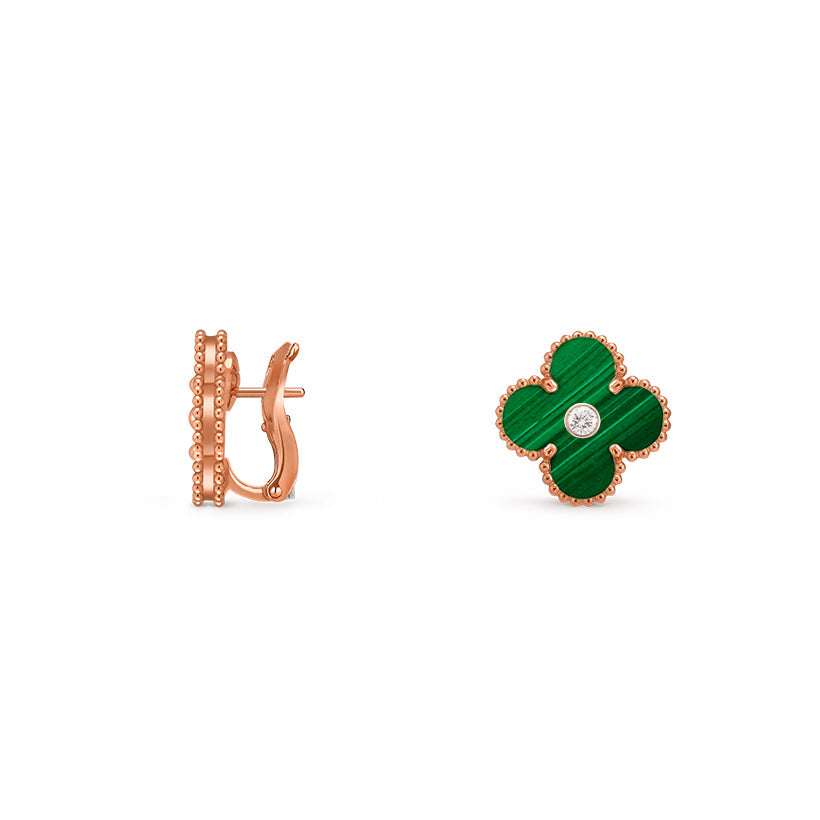 [Okajuri Jewelry] CLOVER 15MM MOP DIAMOND EARRINGS COLLECTION