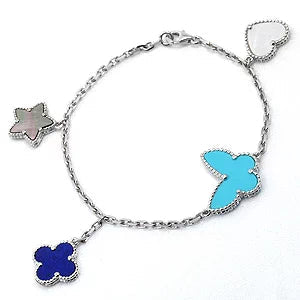 [Okajuri Jewelry]LUCKY SPRING SILVER BRACELET 4 MOTIF