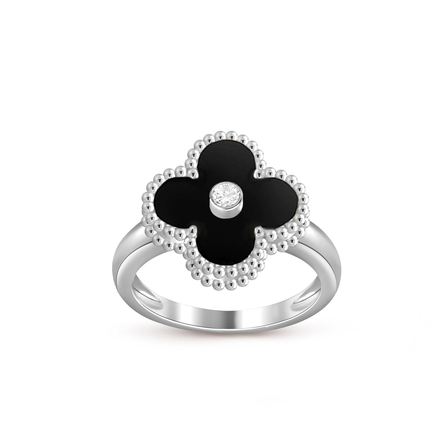 [Okajuri Jewelry] CLOVER SILVER DIOMND RING COLLECTION