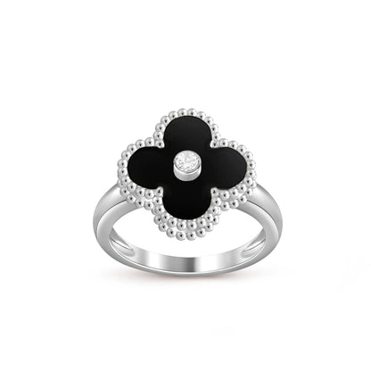 [Okajuri Jewelry] CLOVER SILVER DIOMND RING COLLECTION