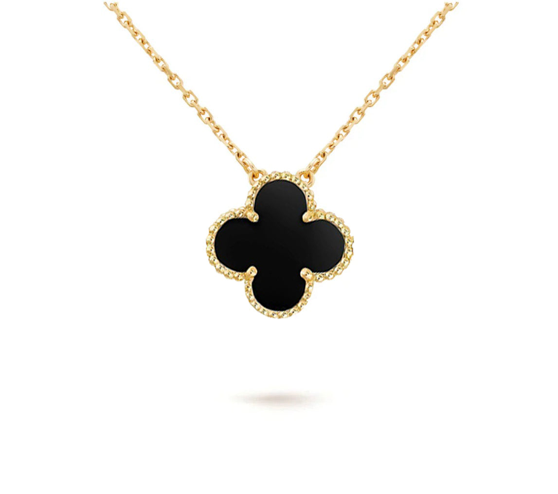 [Okajuri Jewelry] CLOVER 15MM SINGLE FLOWER NECKLACE COLLECTION