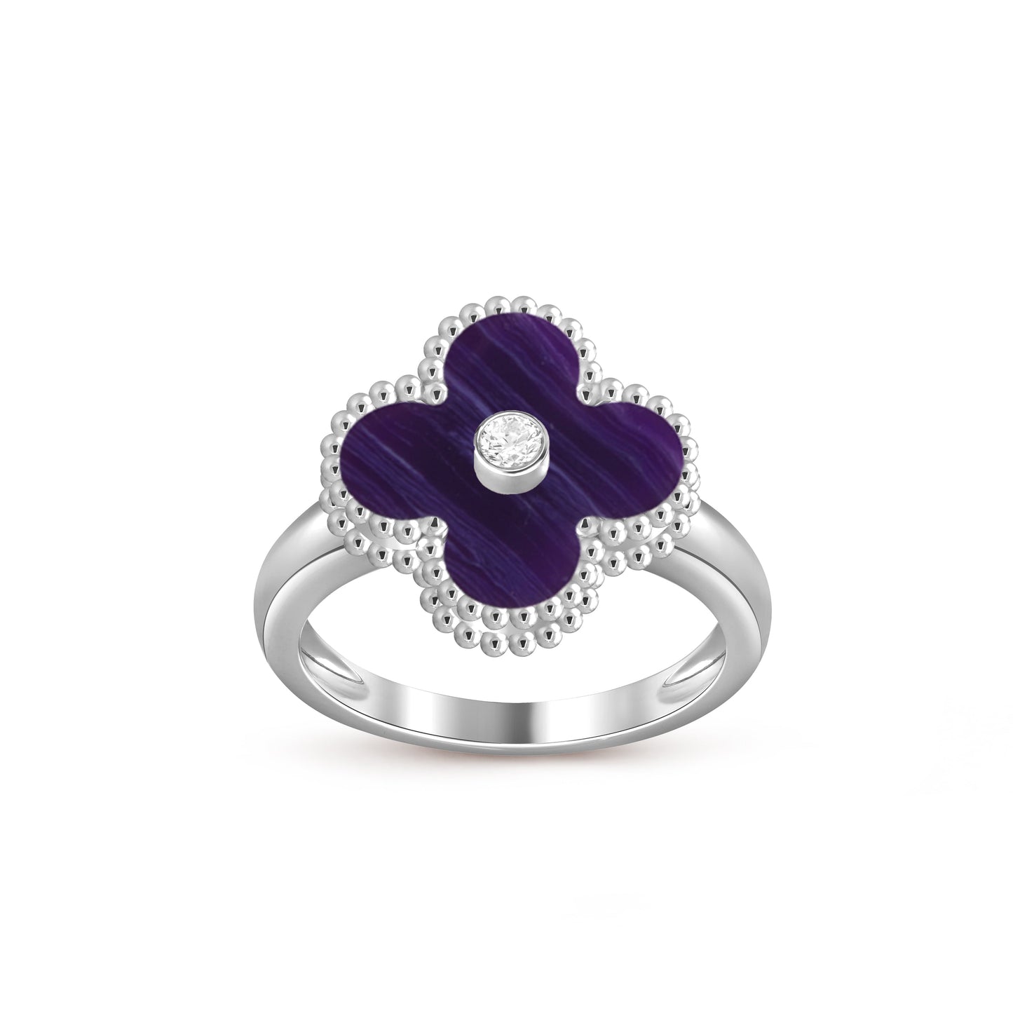 [Okajuri Jewelry] CLOVER SILVER DIOMND RING COLLECTION
