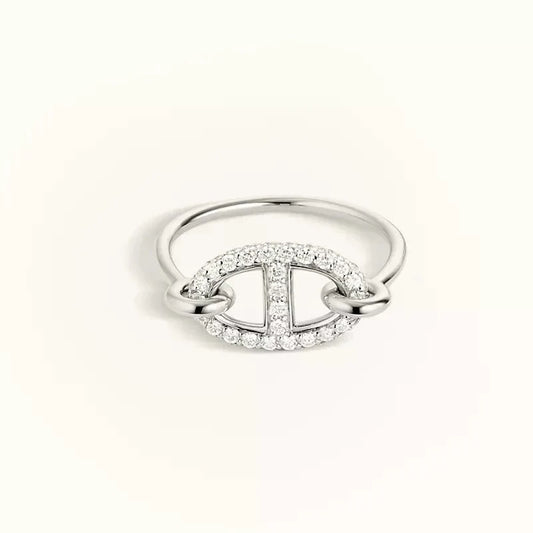 [Okajuri Jewelry]RONDE SMALL SILVER DIAMOND RING