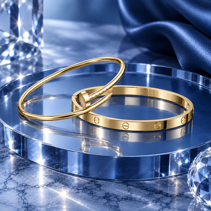 [Oakjuri™ Jewelry] ] LOVE & JUSTE Classic Bracelet Stack Set