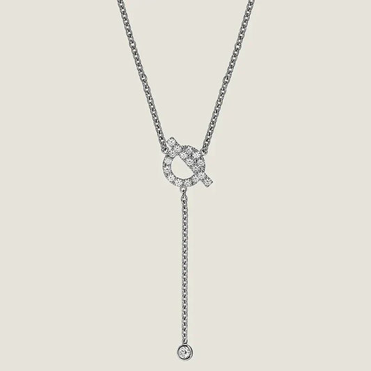 [Okajuri Jewelry]FINESSE SILVER DIAMOND NECKLACE
