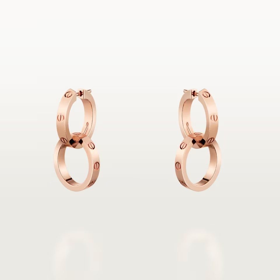 [Okajuri Jewelry] LOVE 3.3MM DANGLE EARRINGS