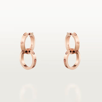 [Okajuri Jewelry] LOVE 3.3MM DANGLE EARRINGS
