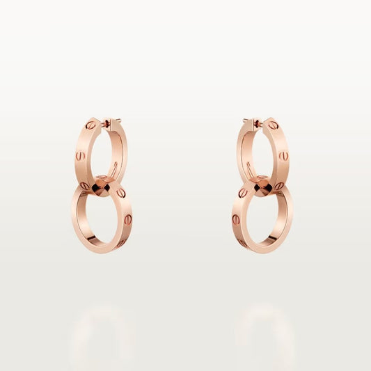 [Okajuri Jewelry] LOVE 3.3MM DANGLE EARRINGS