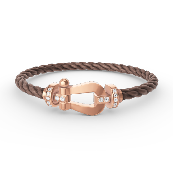 [Okajuri Jewelry]FORCE LARGE HORSESHOE HALF DIAMOND BRACELET ROSE GOLD