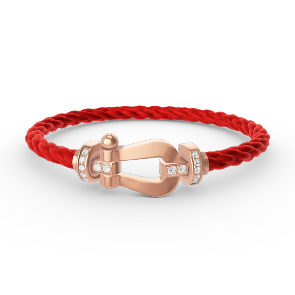[Okajuri Jewelry]FORCE LARGE HORSESHOE HALF DIAMOND BRACELET ROSE GOLD