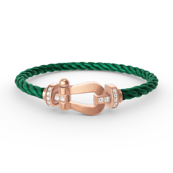 [Okajuri Jewelry]FORCE LARGE HORSESHOE HALF DIAMOND BRACELET ROSE GOLD