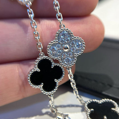 [Okajuri Jewelry] CLOVER 5 MOTIF ONYXS BRACELET COLLECTION