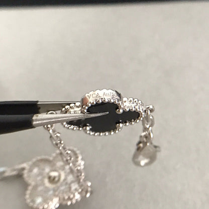 [Okajuri Jewelry] CLOVER 5 MOTIF ONYXS BRACELET COLLECTION