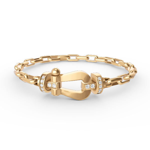 [Okajuri Jewelry]FORCE LARGE HORSESHOE CLASP  METAL BRACELET
