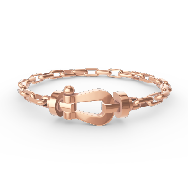 [Okajuri Jewelry]FORCE LARGE HORSESHOE CLASP  METAL BRACELET