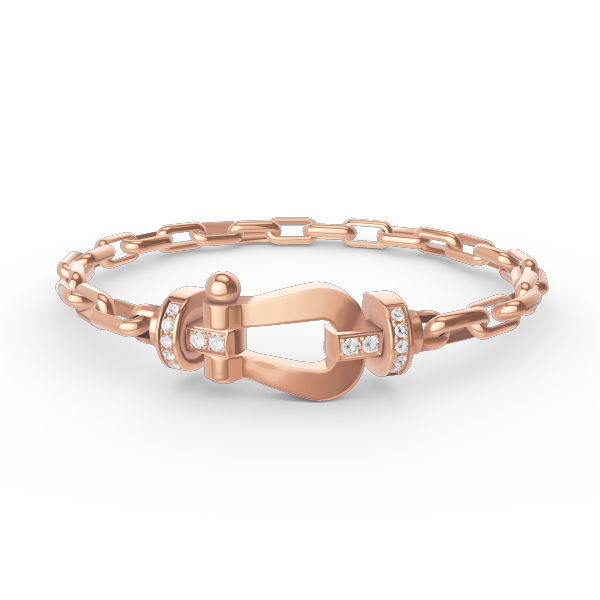 [Okajuri Jewelry]FORCE LARGE HORSESHOE CLASP  METAL BRACELET