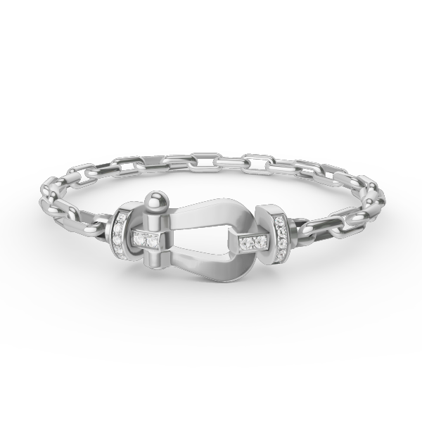 [Okajuri Jewelry]FORCE LARGE HORSESHOE CLASP  METAL BRACELET