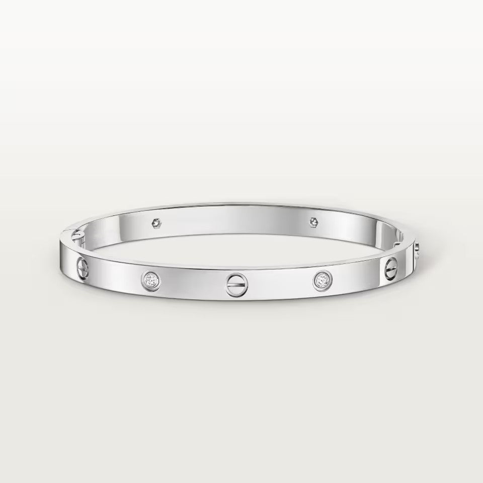 [Okajuri Jewelry] LOVE BRACELET 4.8MM 4 DIAMONDS